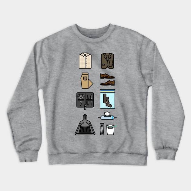 Defective Detective Starter Pack Crewneck Sweatshirt by L. Marco Miranda